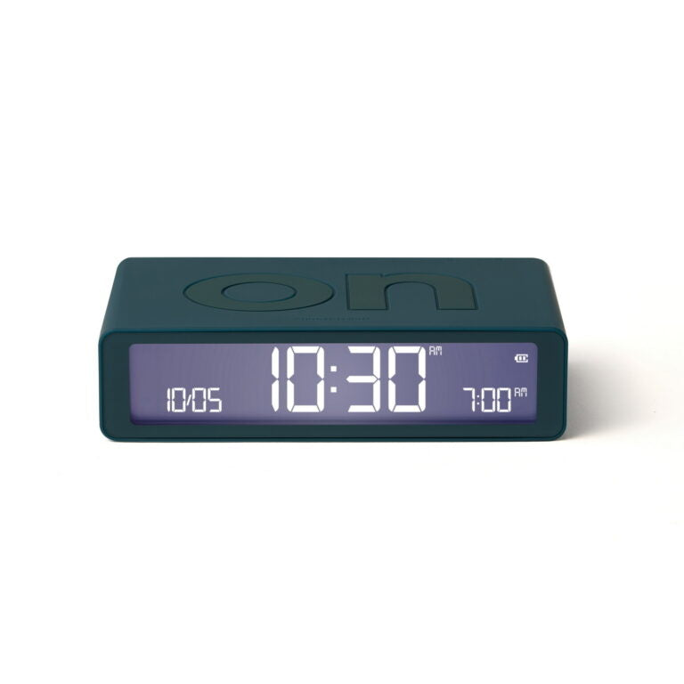 Flip  wekker classic oplaadbaar eendenblauw - cadeau van Kado in Huis