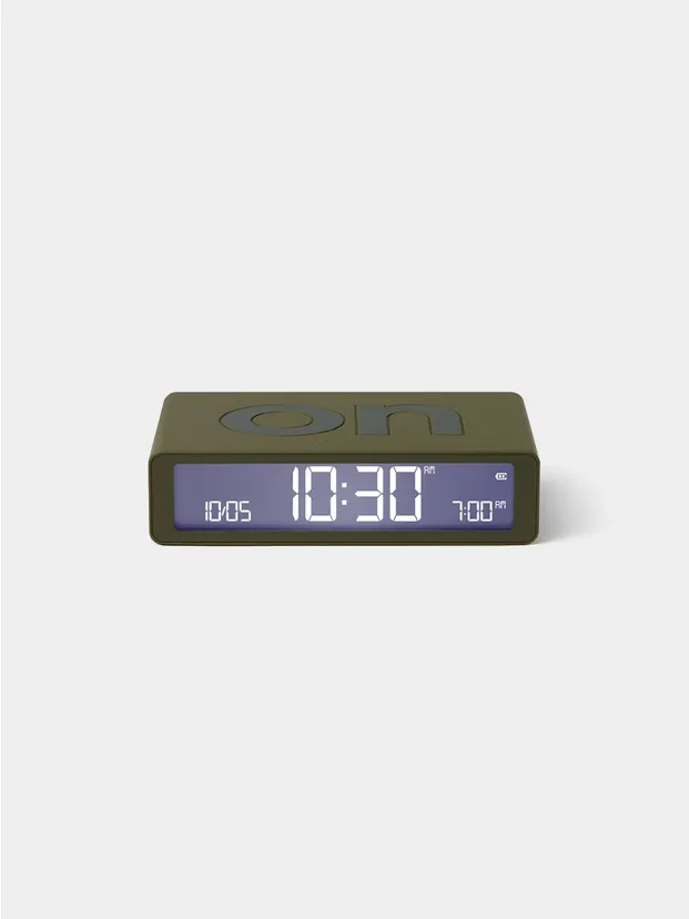 Flip  wekker classic oplaadbaar Khaki - cadeau van Kado in Huis