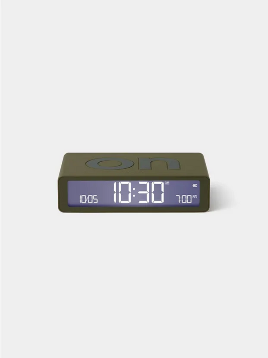 Flip  wekker classic oplaadbaar Khaki - cadeau van Kado in Huis