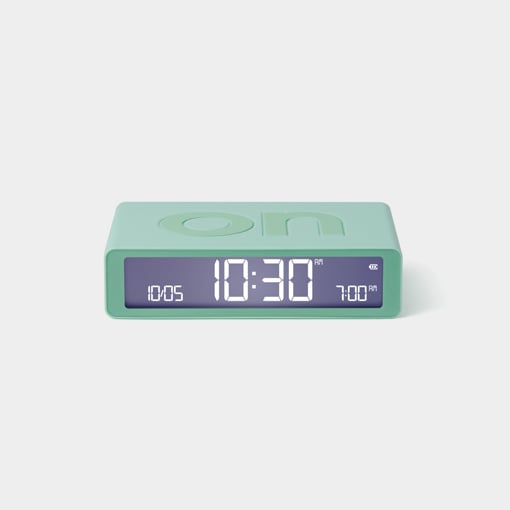 Flip  wekker classic oplaadbaar mint groen - cadeau van Kado in Huis