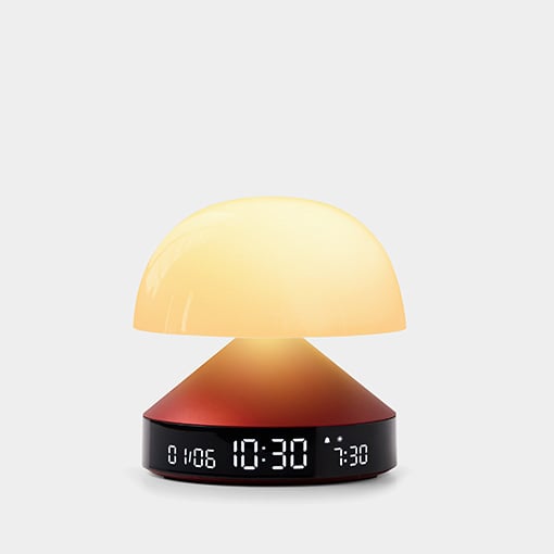 Mina sunrise wekker donkerrood - cadeau van Kado in Huis