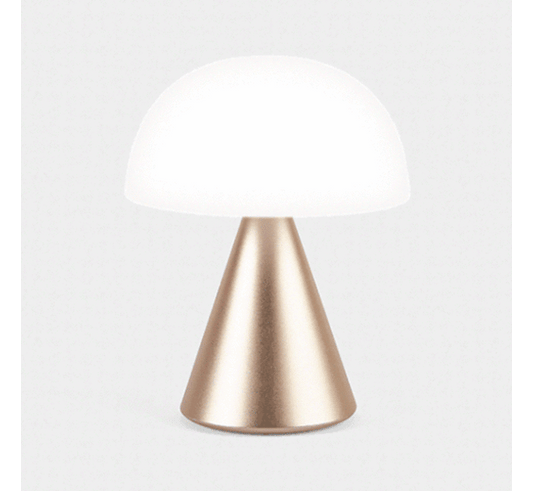 Oplaadbare LED lamp Mina L Gold - cadeau van Kado in Huis