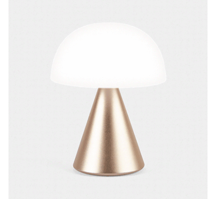 Oplaadbare LED lamp Mina L Gold - detailfoto 1