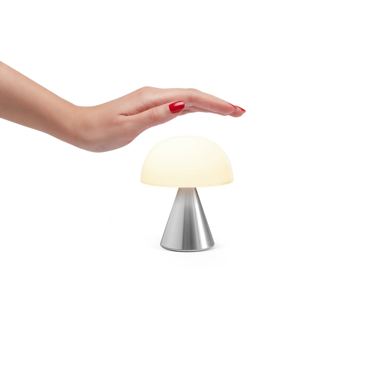 Oplaadbare LED lamp Mina M Aluminium - detailfoto 3