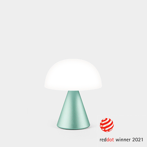 Oplaadbare LED lamp Mina M mint green - cadeau van Kado in Huis