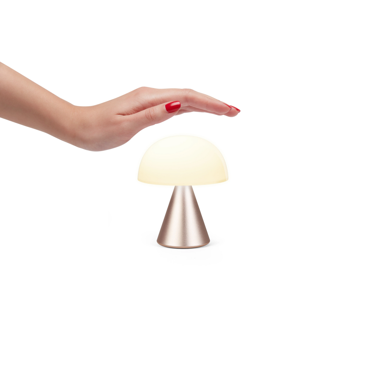 Oplaadbare LED lamp Mina M Soft Gold - detailfoto 2