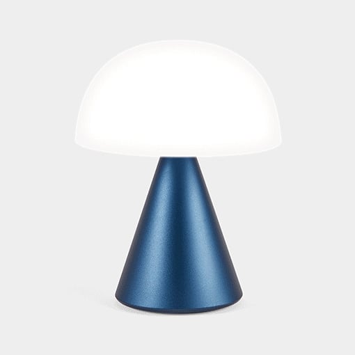 Oplaadbare LED lamp Mina L dark blue - cadeau van Kado in Huis