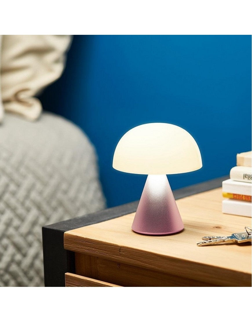 Oplaadbare LED lamp Mina M pink - detailfoto 2