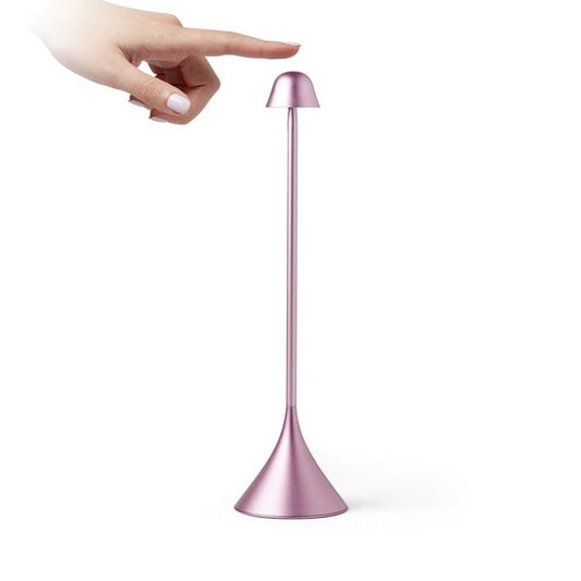 Steli Bell Oplaadbare tafellamp roze - cadeau van Kado in Huis