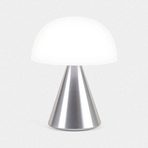 Oplaadbare LED lamp Mina L aluminium - cadeau van Kado in Huis