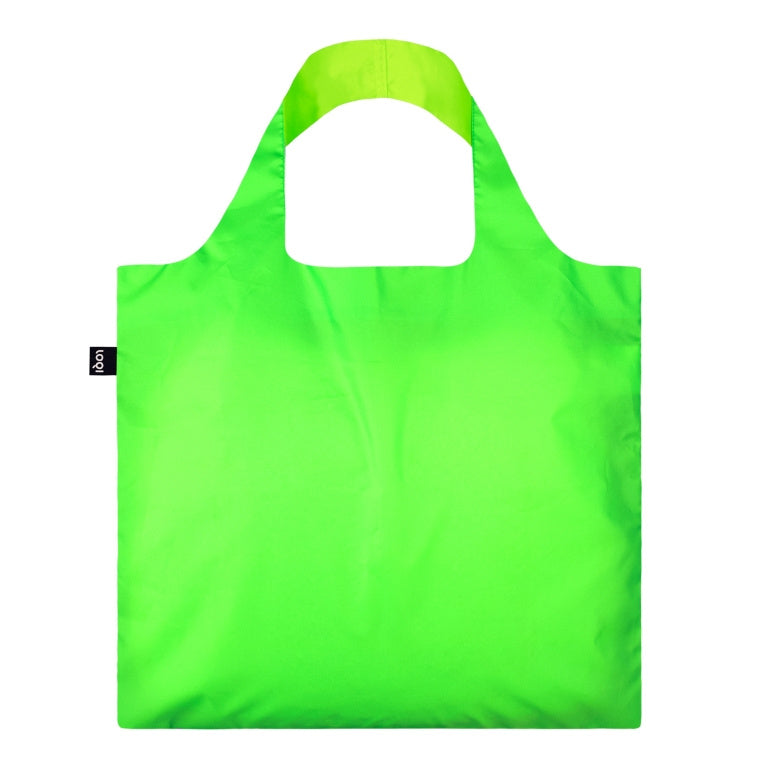 Neongroene Gerecyclede Shopper - detailfoto 1