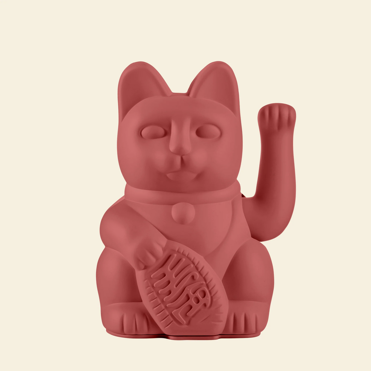 Maneki Neko lucky cat bessenrood - cadeau van Kado in Huis