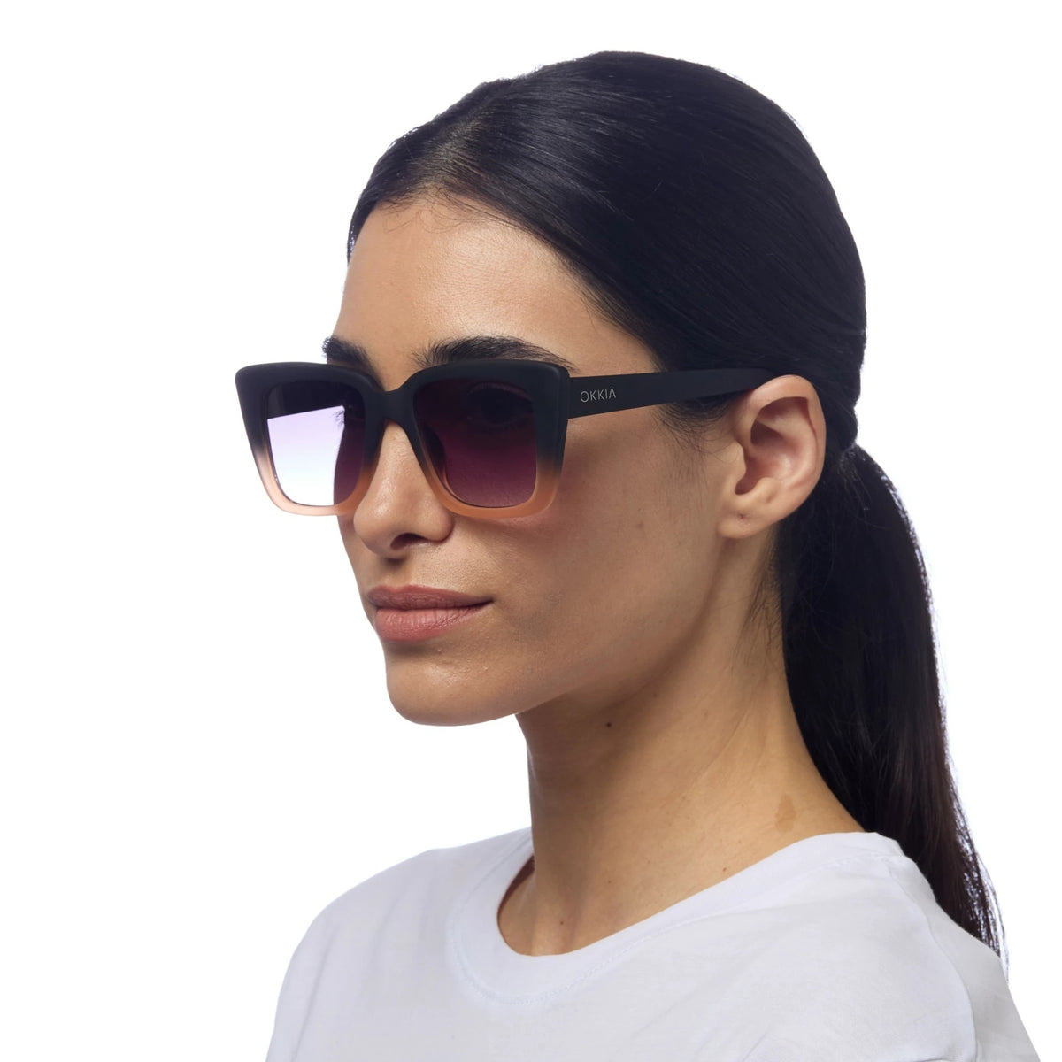 zonnebril dames zwart roze Elba - detailfoto 4