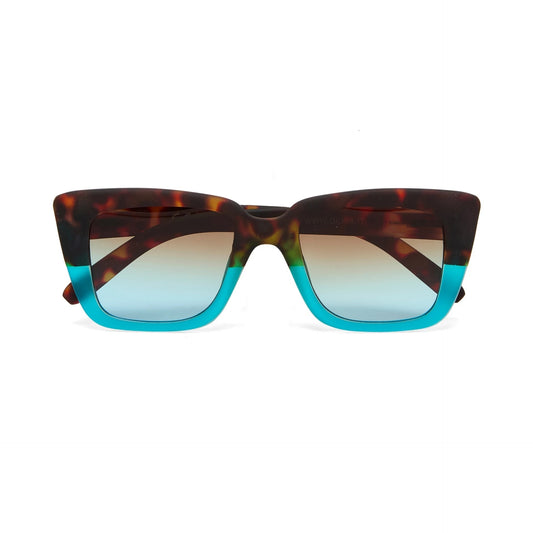 zonnebril blauw havana Elba - cadeau van Kado in Huis
