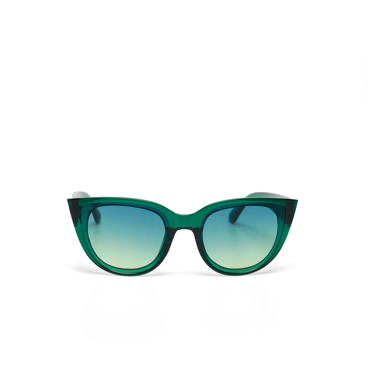 zonnebril groen transparant cat eye silvia - detailfoto 6