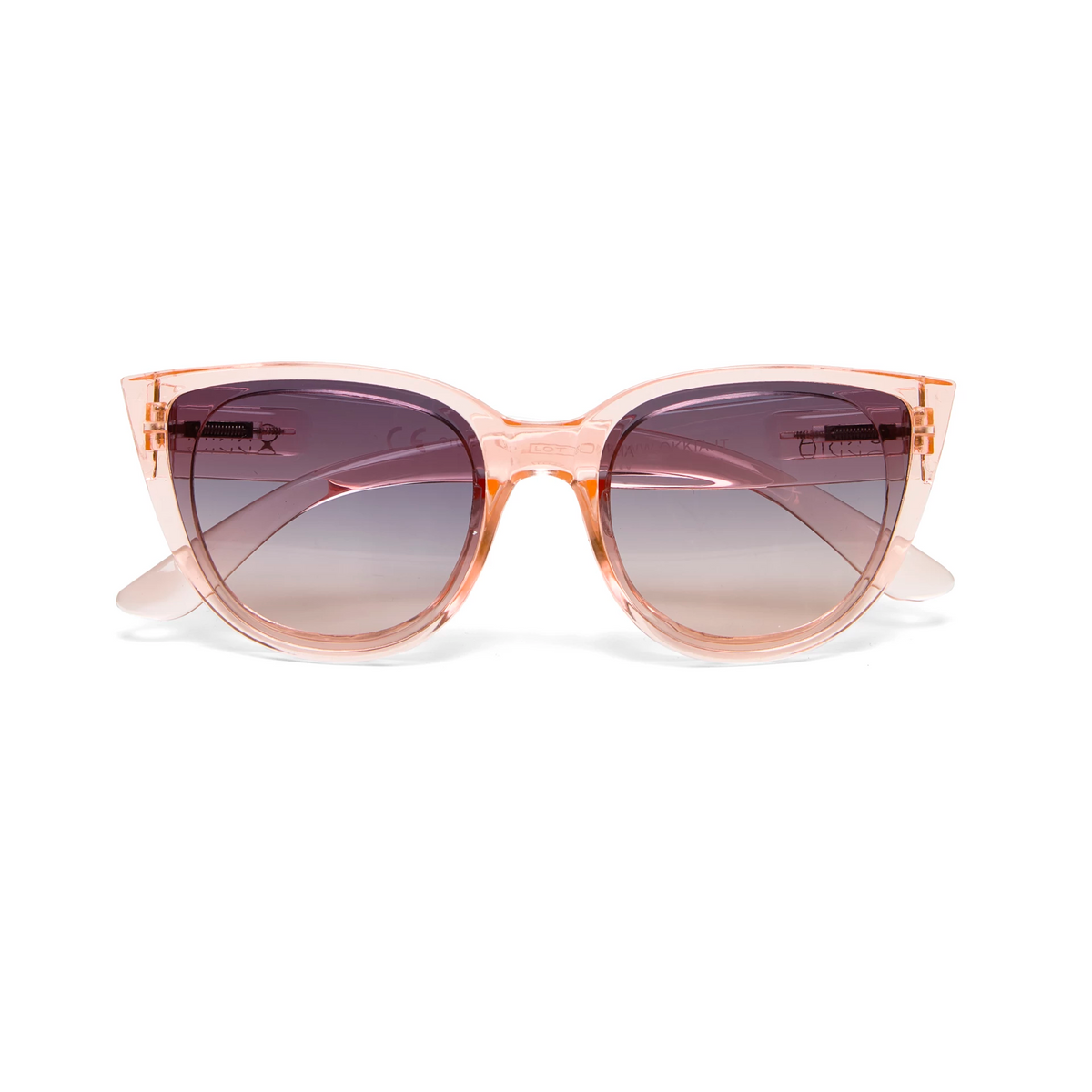 zonnebril roze transparant cat eye silvia - detailfoto 1