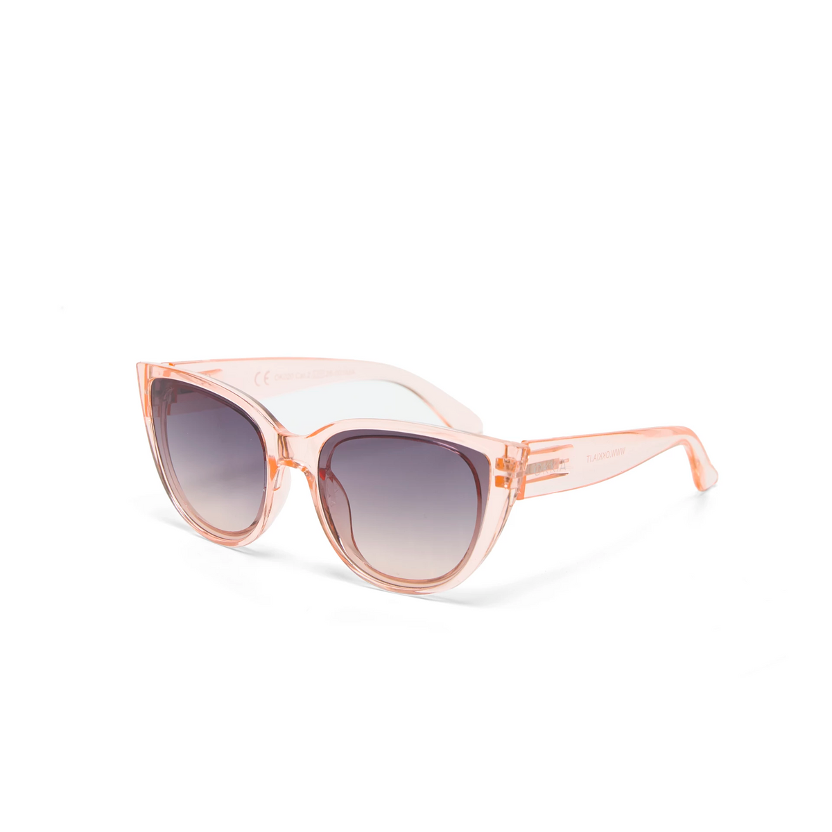 zonnebril roze transparant cat eye silvia - detailfoto 6