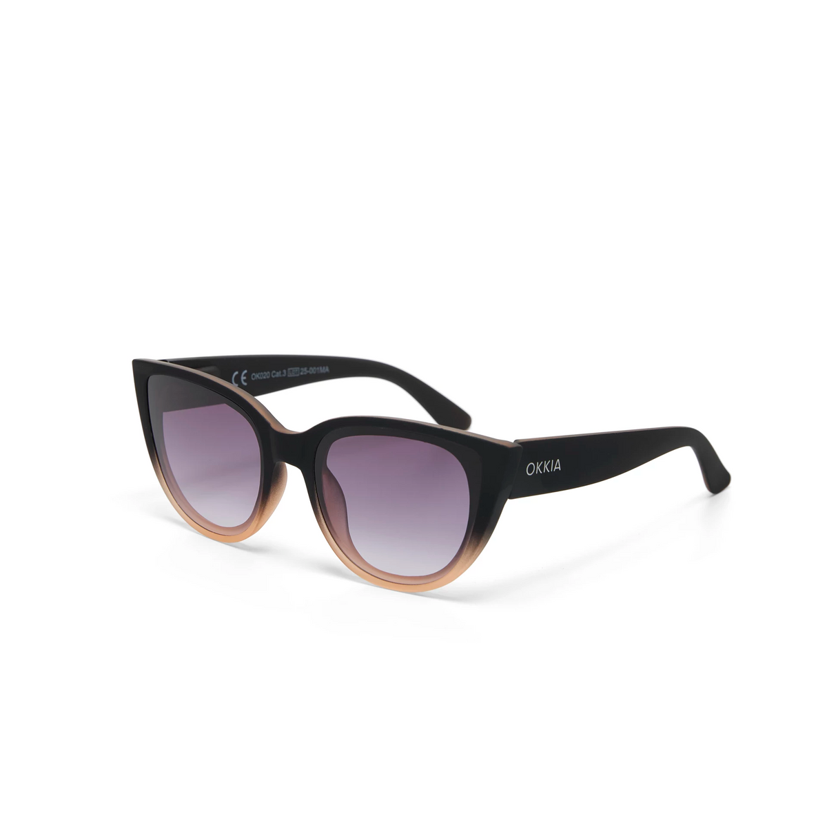 Zonnebril Zwart Roze Cat Eye Silvia - detailfoto 5
