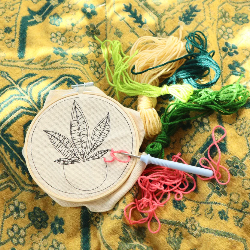 Plant Punch Needle Borduurset - detailfoto 2
