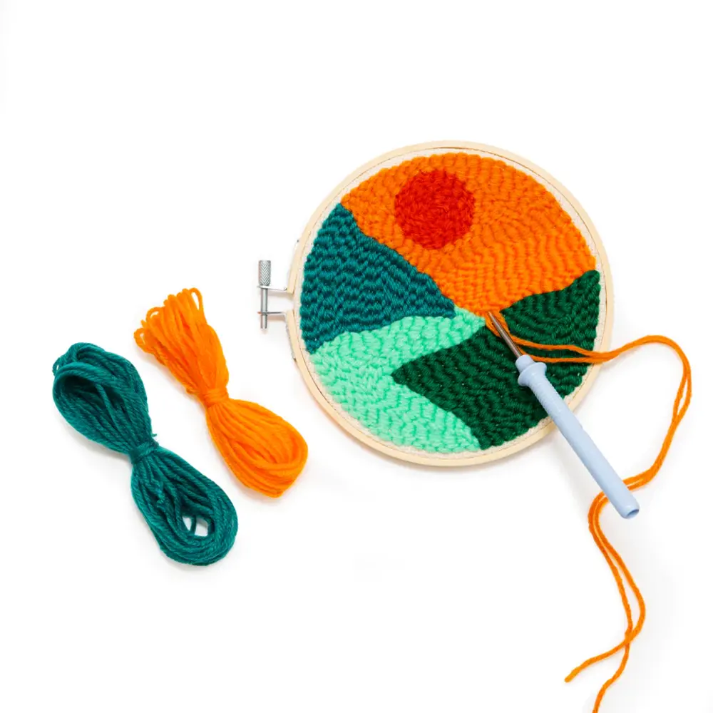 Sunset Punch Needle Borduurset - detailfoto 3
