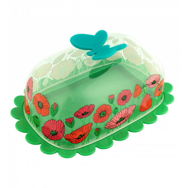 Botervloot Vlinder Coquelicots - cadeau van Kado in Huis