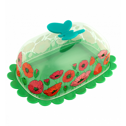 Botervloot Vlinder Coquelicots - cadeau van Kado in Huis