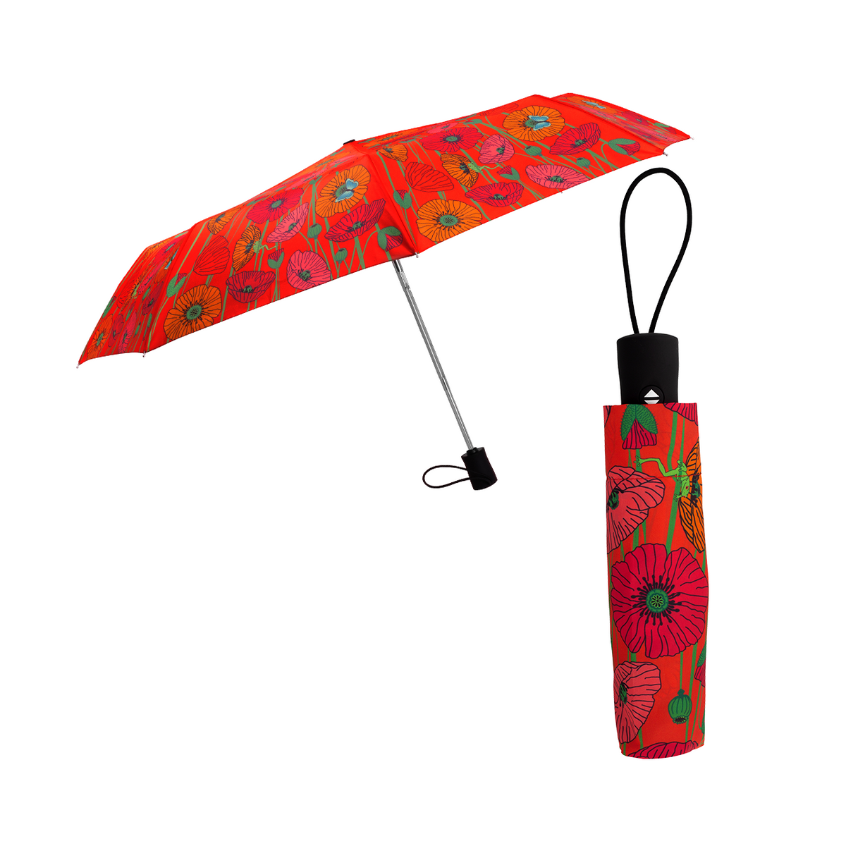 Compacte Paraplu Coquelicots - cadeau van Kado in Huis