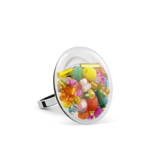 glazen ring mini spring kraaltjes Galet - cadeau van Kado in Huis