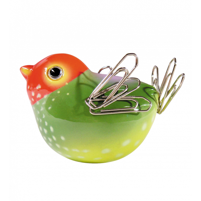 Magneetvogeltje Piu Piu Oranje - cadeau van Kado in Huis