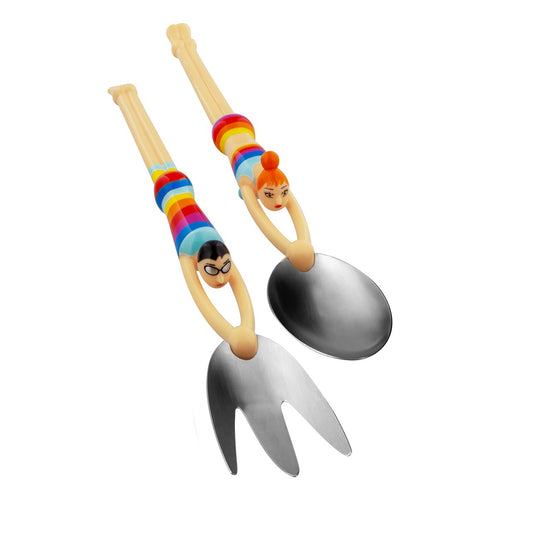 sla couvert Quelle Salade Rainbow - cadeau van Kado in Huis