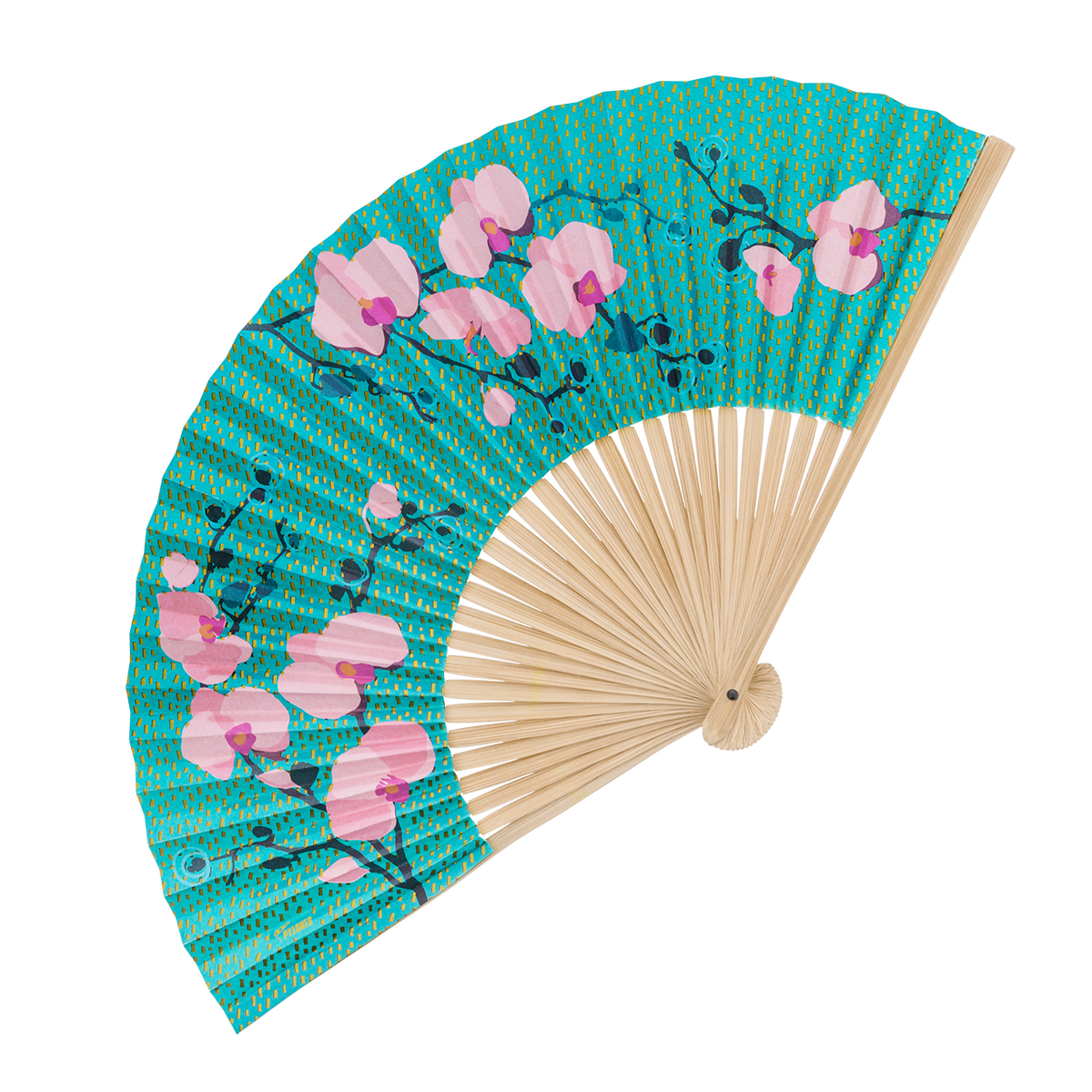 Waaier LHO Orchid Blue - cadeau van Kado in Huis