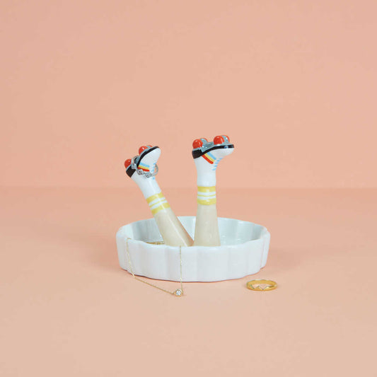 Sieraden houder retro happy legs - cadeau van Kado in Huis