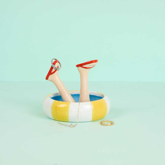 Sieraden houder zomer happy legs - cadeau van Kado in Huis