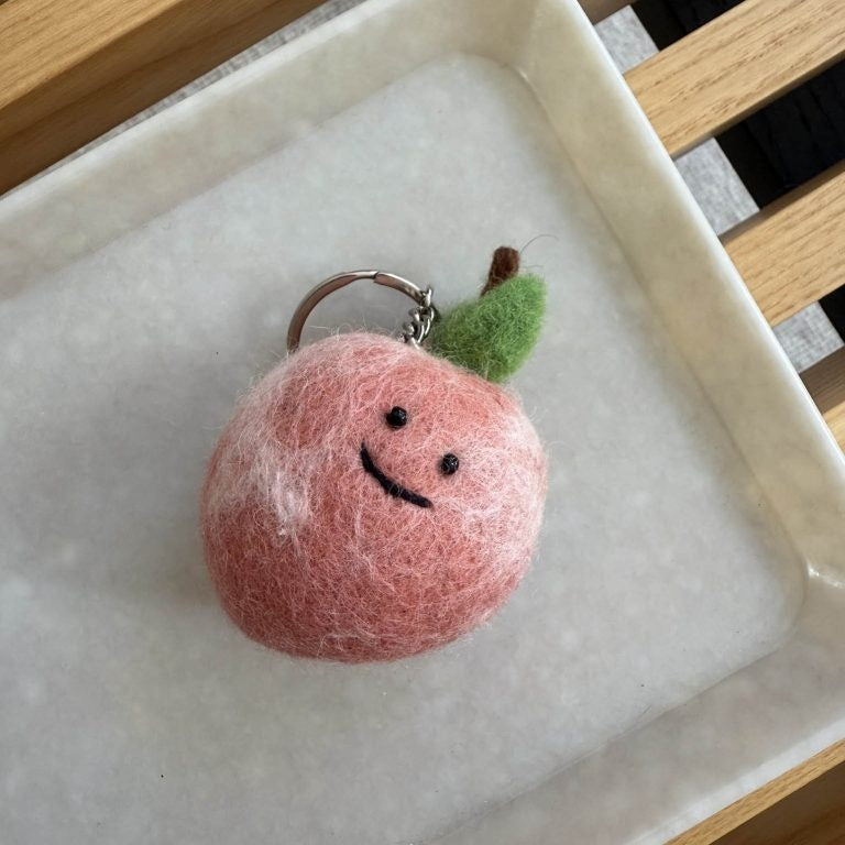 Sleutelhanger vilt perzik - cadeau van Kado in Huis