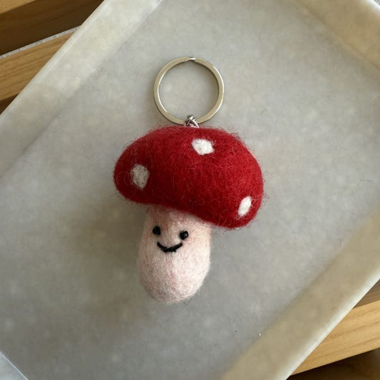 Sleutelhanger vilt paddenstoel - cadeau van Kado in Huis