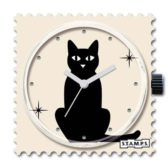 horloge Diamond Cat - cadeau van Kado in Huis