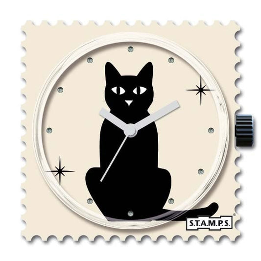 horloge Diamond Cat - cadeau van Kado in Huis