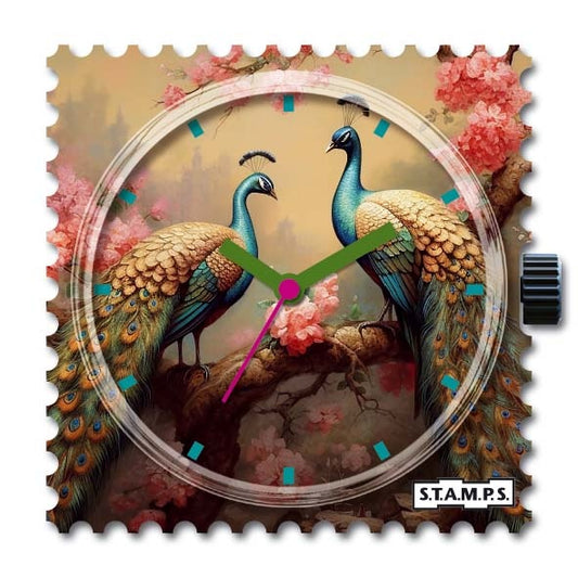 horloge Peacock - cadeau van Kado in Huis
