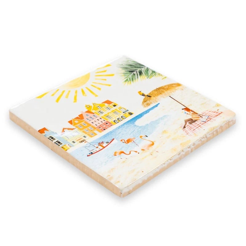 Kleurrijk Curaçao 10x10 cm - detailfoto 3