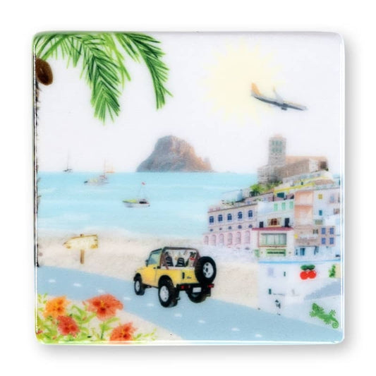 Magneet Idyllisch Ibiza Mini - cadeau van Kado in Huis