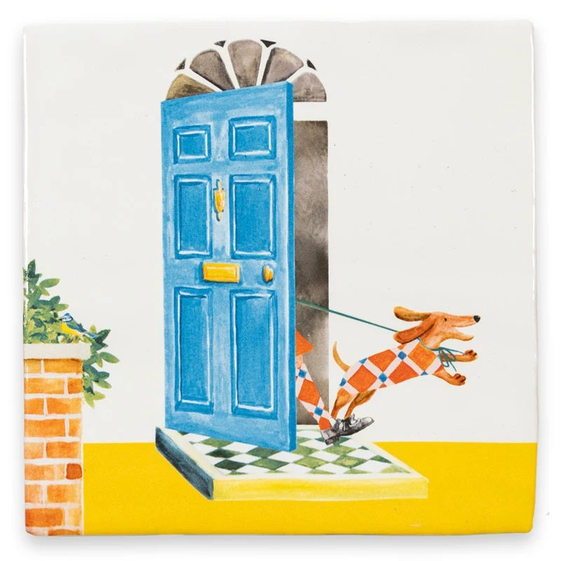 Mijn hond en ik 10x10 cm - cadeau van Kado in Huis