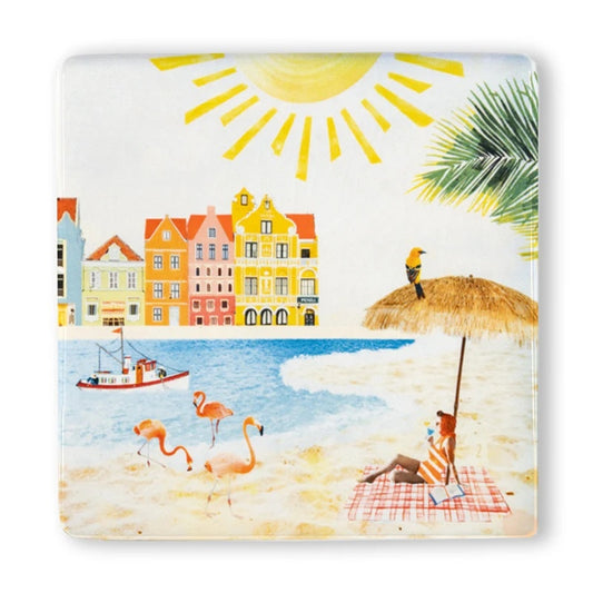 Mini magneet Kleurrijk Curaçao - cadeau van Kado in Huis