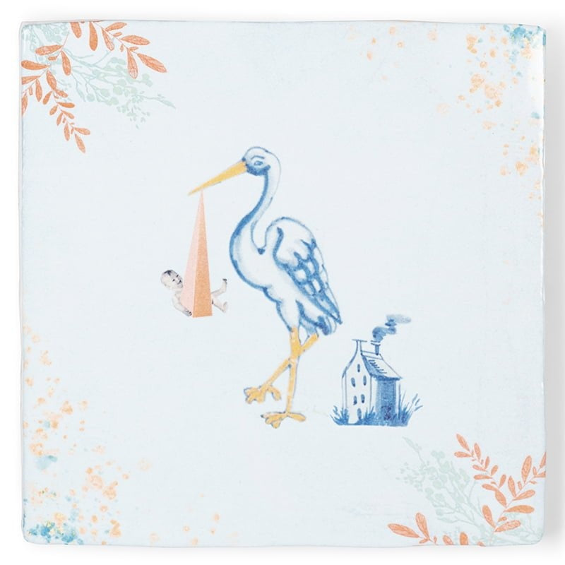 Siertegel New Girl in Town medium - cadeau van Kado in Huis