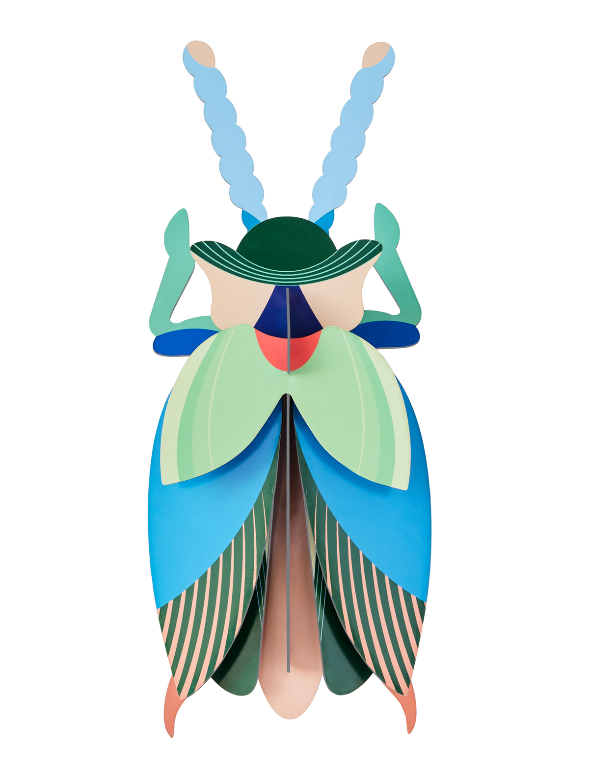 Wanddecoratie Emerald Beetle - detailfoto 1