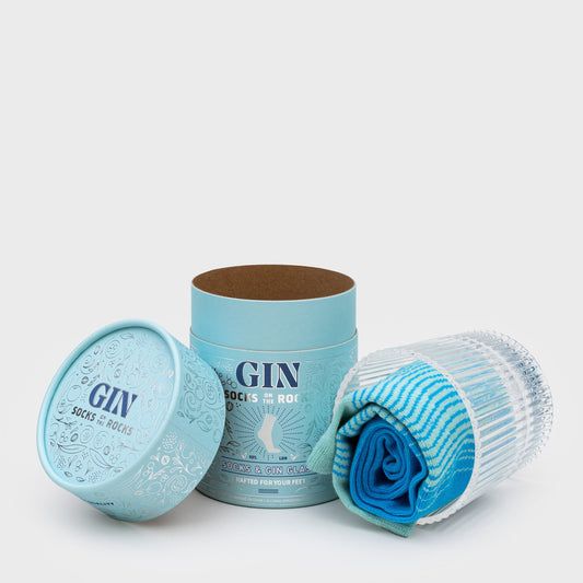 Gin glas en sokken cadeauset - cadeau van Kado in Huis