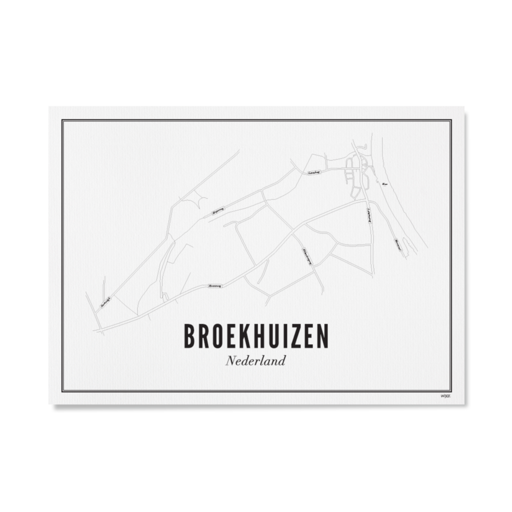 Plattegrond Broekhuizen 21 x 30 cm - cadeau van Kado in Huis