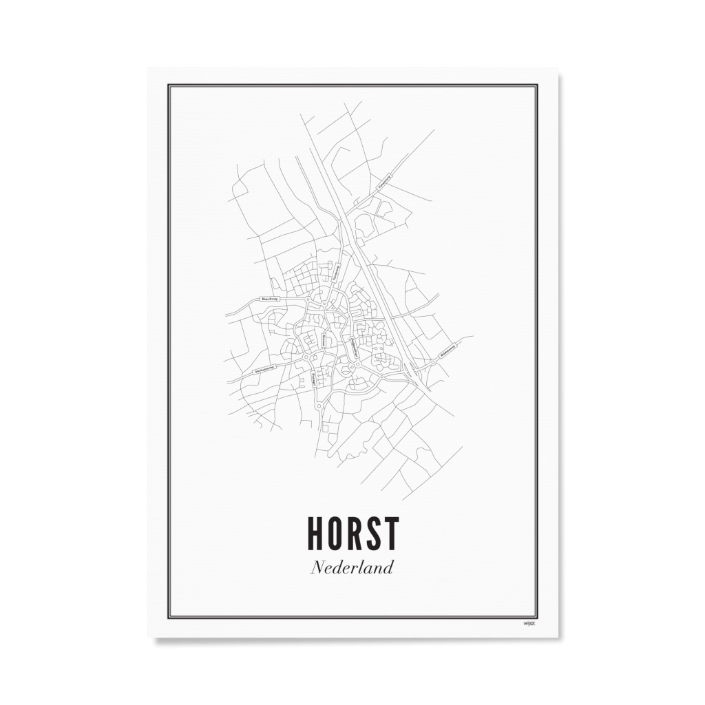 Plattegrond Horst 21 x 30 cm - detailfoto 1