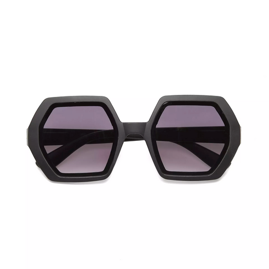 Zonnebril Hexagon Black - cadeau van Kado in Huis