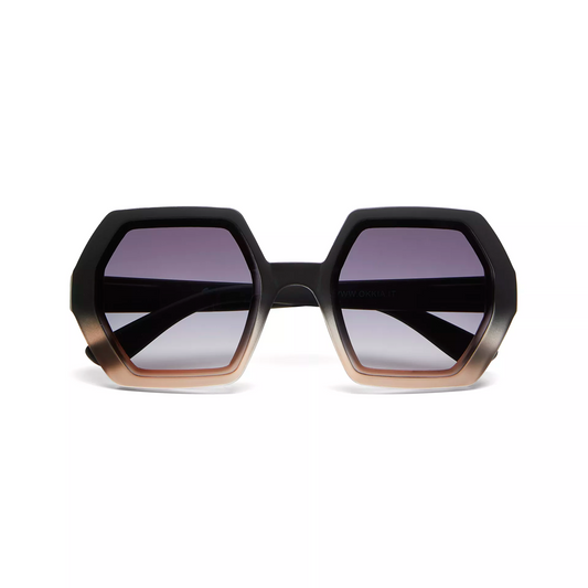 Zonnebril Hexagon Black Pink - cadeau van Kado in Huis